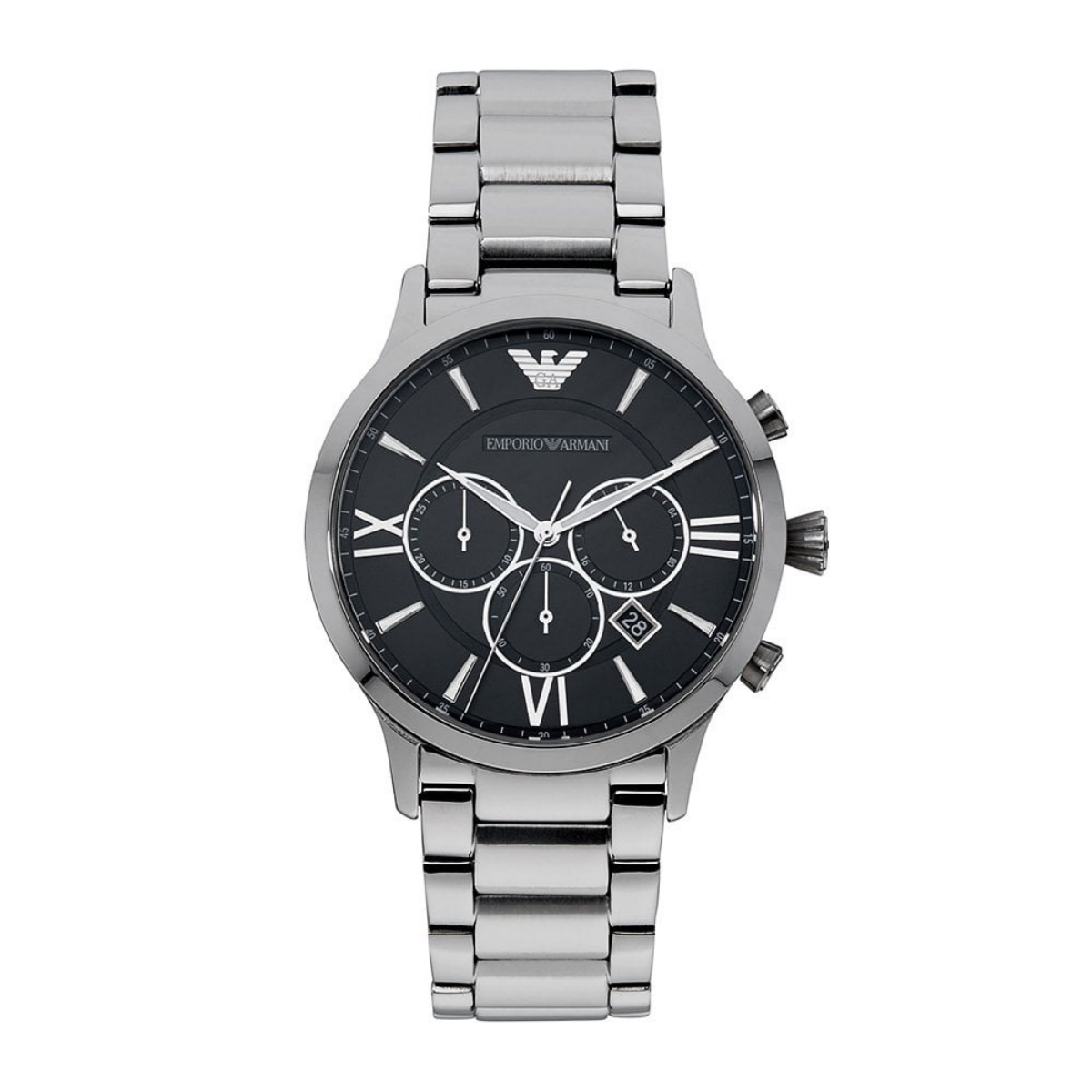 Buy Emporio Armani Men's Chronograph Stainless Steel Black Dial 44mm Watch AR11208 in Pakistan