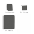 Buy The Sheets Company 400 Thread Count 100% Cotton Sateen Weave King Bedsheet Set - Charcoal in Pakistan