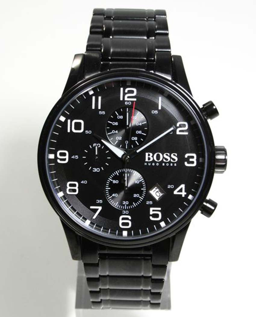 Buy Hugo Boss Chronograph Quartz Stainless Steel Black Watch for Men - 1513180 in Pakistan