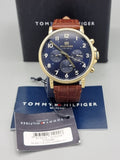 Buy Tommy Hilfiger Mens Quartz Blue Dial Leather Strap 46mm Watch - 1710380 in Pakistan