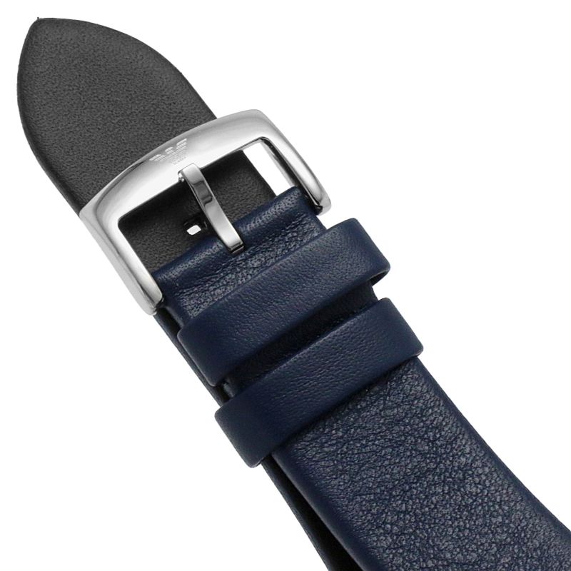 Buy Emporio Armani Men's Chronograph Leather Strap Blue Dial 46mm Watch - AR11451 in Pakistan