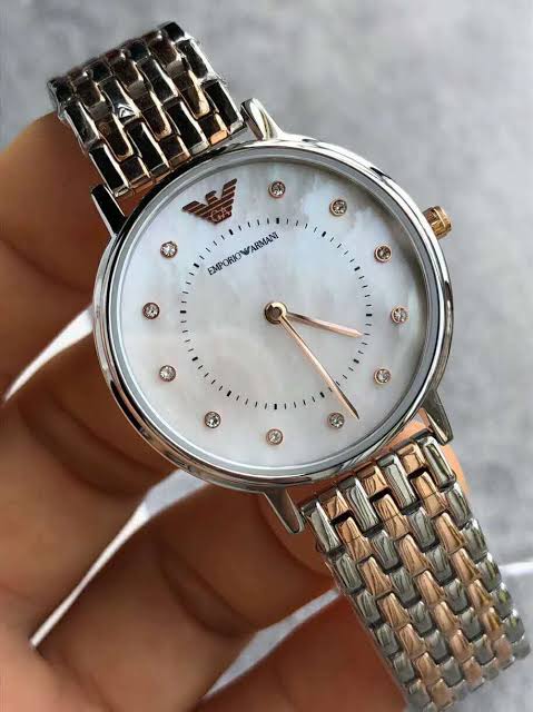 Buy Emporio Armani Womens Quartz Stainless Steel Mother Of Pearl Dial 32mm Watch - Ar2508 in Pakistan