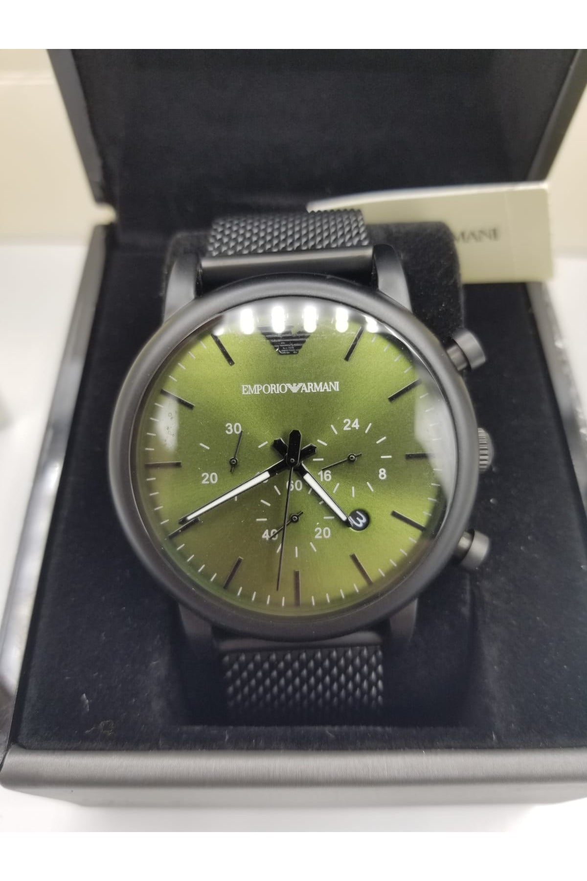 Buy Emporio Armani Men’s Quartz Stainless Steel Green Dial 46mm Watch AR11470 in Pakistan