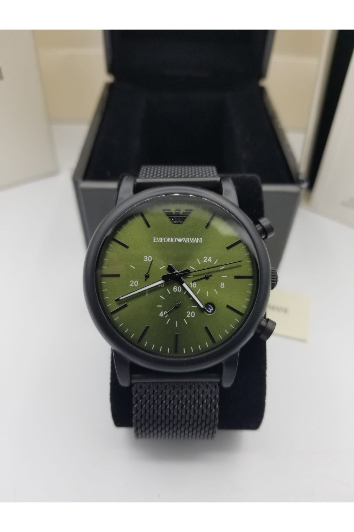 Buy Emporio Armani Men’s Quartz Stainless Steel Green Dial 46mm Watch AR11470 in Pakistan
