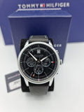 Buy Tommy Hilfiger Quartz Leather Strap Black Dial 44mm Watch for Men - 1791630 in Pakistan