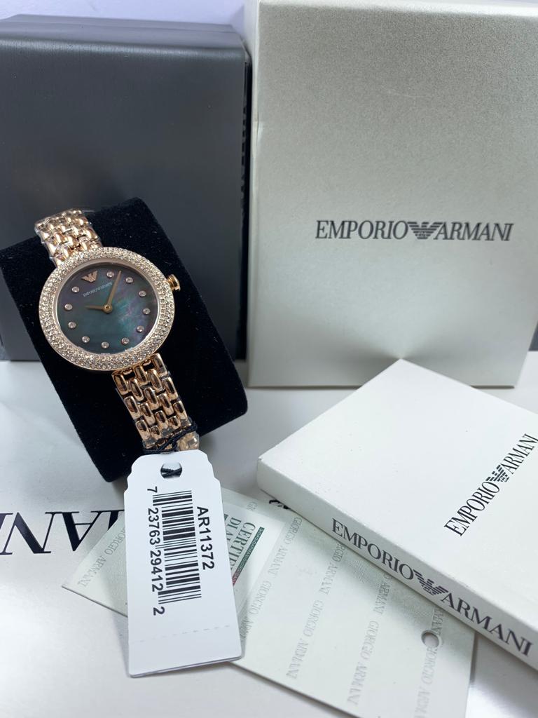 Buy Emporio Armani Women’s Quartz Stainless Steel Black Dial 30mm Watch - AR11372 in Pakistan