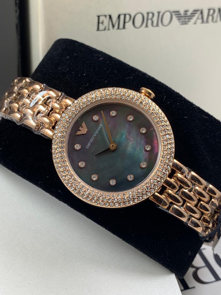 Buy Emporio Armani Women’s Quartz Stainless Steel Black Dial 30mm Watch - AR11372 in Pakistan