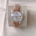 Buy Emporio Armani Womens Quartz Rose Gold Stainless Steel Mother Of Pearl Dial 32mm Watch - Ar11385 in Pakistan