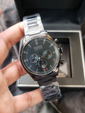 Buy Hugo Boss Mens Chronograph Silver Stainless Steel Black Dial 44mm Watch - 1513712 in Pakistan