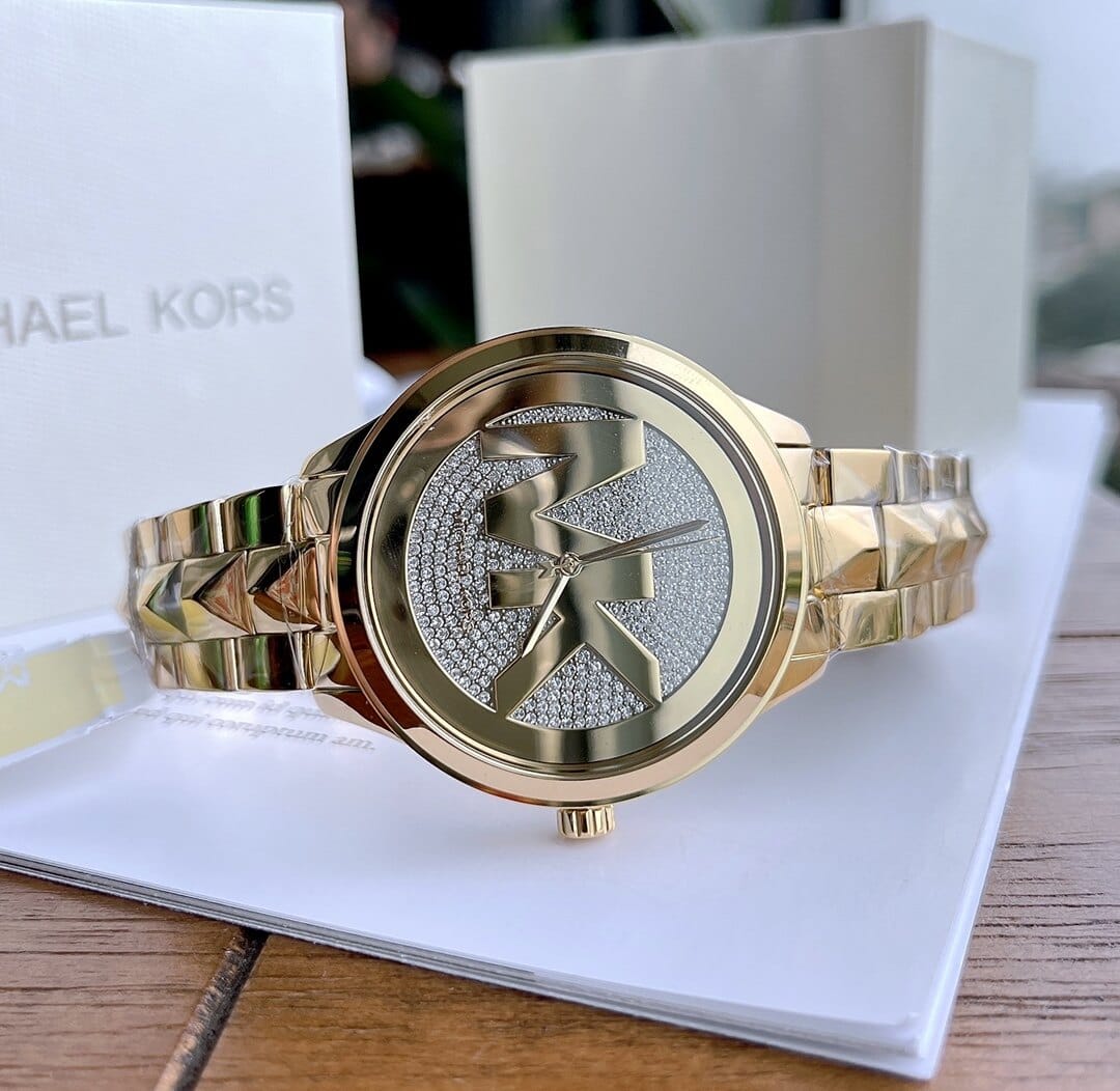 Buy Michael Kors Womens Quartz Runway Stainless Steel Gold Dial 44mm Watch - Mk6714 in Pakistan