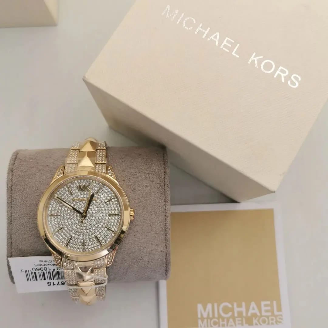 Buy Michael Kors Womens Quartz Runway Mercer Stainless Steel Silver Crystal Dial 38mm Watch - Mk6716 in Pakistan