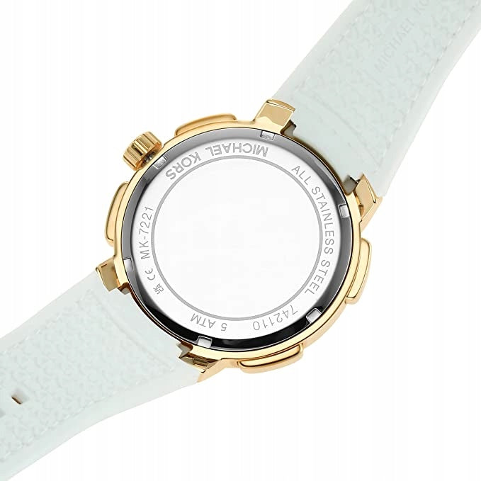 Buy Michael Kors Womens Quartz Sidney White Silicone Strap White Dial 42mm Watch - Mk7221 in Pakistan