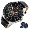 Buy Tommy Hilfiger Quartz Leather Strap Black Dial 46mm Watch for Men - 1791117 in Pakistan