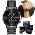 Buy Hugo Boss Mens Chronograph Quartz Integrity Stainless Steel Black Dial 43mm Watch - 1513780 in Pakistan