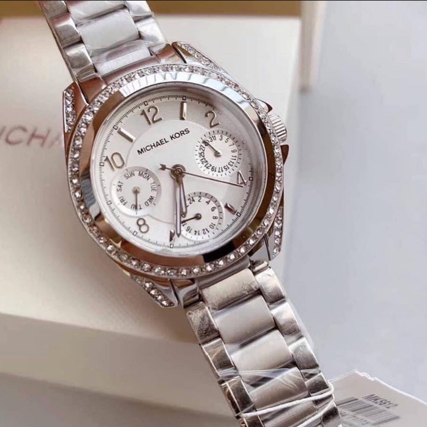 Buy Michael Kors Womens Analog Blair Silver Stainless Steel Silver Dial 33mm Watch - Mk5612 in Pakistan
