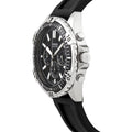 Buy Men's Chronograph Quartz Black Silicone Strap Black Dial 44Mm Watch in Pakistan