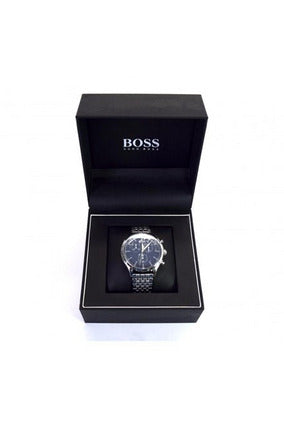Buy Hugo Boss Men’s Chronograph Quartz Stainless Steel Blue Dial 44mm Watch 1513653 in Pakistan