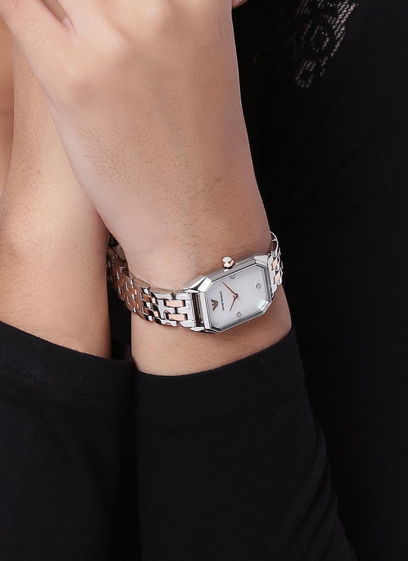 Buy Emporio Armani Women's Analog Stainless Steel White Dial 36mm Watch AR11146 in Pakistan