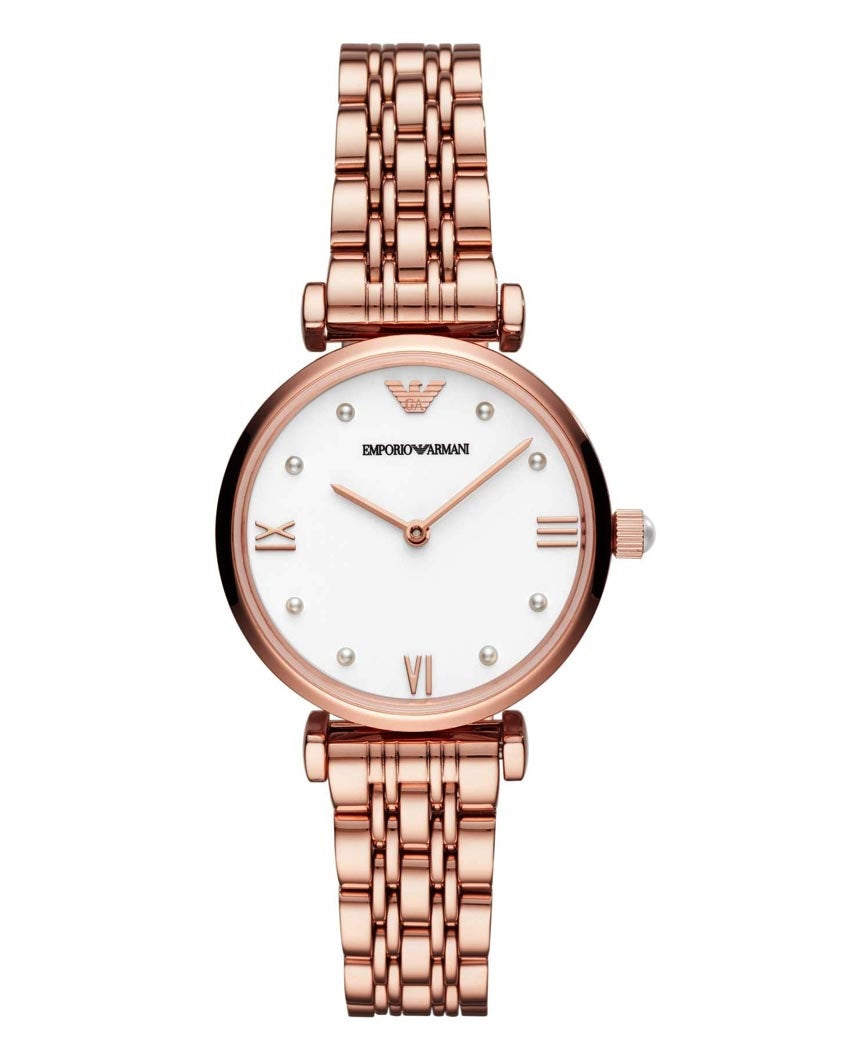 Buy Emporio Armani Womens Analog Stainless Steel Mother Of Pearl Dial 32mm Watch - Ar11294 in Pakistan