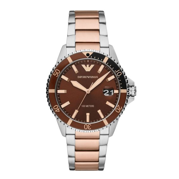 Buy Emporio Armani Quartz Stainless Steel Brown Dial 42mm Watch for Men - Ar11340 in Pakistan