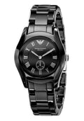 Buy Emporio Armani Women's Black Ceramic Dial Stainless Steel Strap Watch - AR1402 in Pakistan