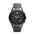 Buy Emporio Armani Mens Chronograph Quartz Stainless Steel Black Dial 43mm Watch - Ar1452 in Pakistan