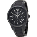 Buy Emporio Armani Mens Chronograph Quartz Stainless Steel Black Dial 43mm Watch - Ar1452 in Pakistan