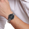Buy Emporio Armani Stainless Steel Black Dial 40mm Watch for Men - Ar1676 in Pakistan