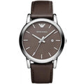 Buy Emporio Armani Quartz Leather Strap Brown Dial 41mm Watch for Men - Ar1729 in Pakistan