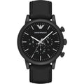 Buy Emporio Armani Chronograph Quartz Leather Strap Black Dial 46mm Watch for Men - Ar1970 in Pakistan