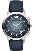 Buy Emporio Armani Men’s Quartz Leather Strap Blue Dial 43mm Watch - AR2473 in Pakistan