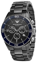 Buy Emporio Armani Men’s Chronograph Stainless Steel Black Dial 43mm Watch - AR1429 in Pakistan