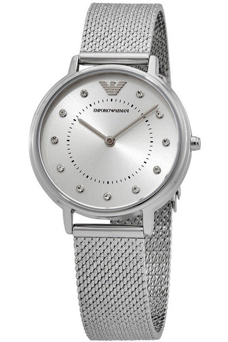 Buy Emporio Armani Women's Quartz Silver Stainless Steel Silver Dial 32mm Watch AR11128 in Pakistan