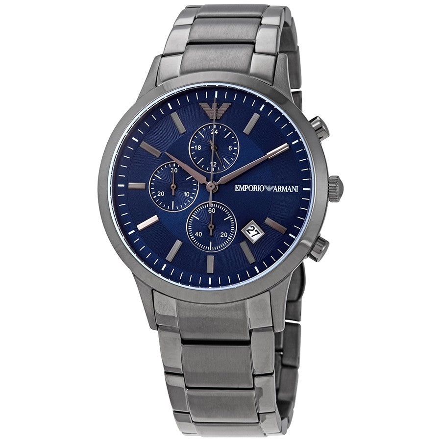 Buy Emporio Armani Men's Analogue Quartz Stainless Steel Blue Dial 43mm Watch AR11215 in Pakistan