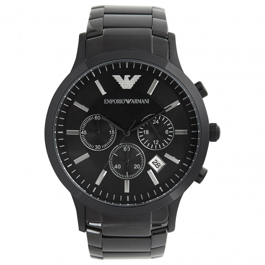 Buy Emporio Armani Mens Quartz Stainless Steel Black Dial 43mm Watch - Ar2453 in Pakistan