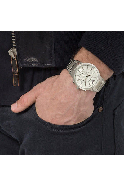 Buy Emporio Armani Men’s Quartz Stainless Steel Cream Dial 43mm Watch AR2458 in Pakistan