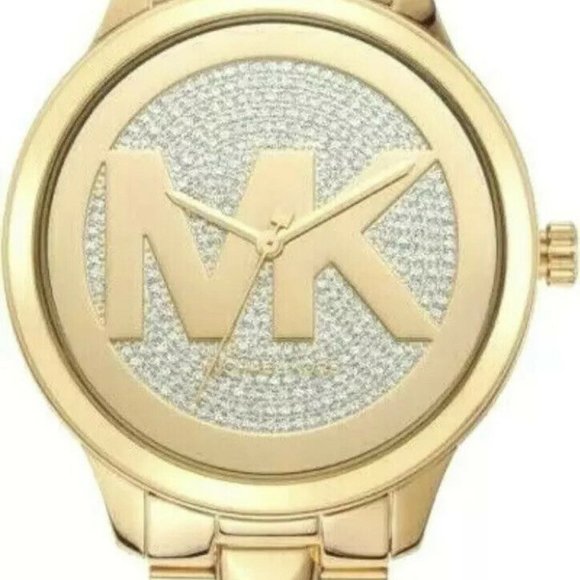 Buy Michael Kors Womens Quartz Runway Stainless Steel Gold Dial 44mm Watch - Mk6714 in Pakistan