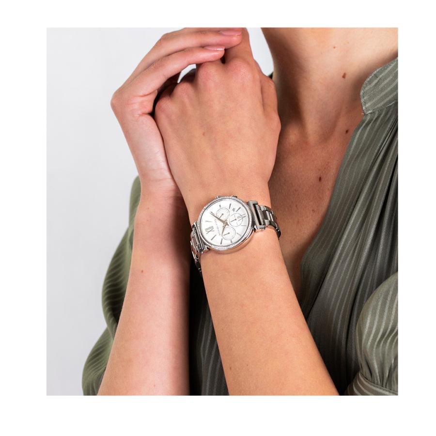Buy Michael Kors Womens Quartz Stainless Steel Silver Dial 47mm Watch - Mk6575 in Pakistan