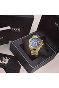 Buy Hugo Boss Men’s Chronograph Quartz Stainless Steel Blue Dial 44mm Watch 1513340 in Pakistan
