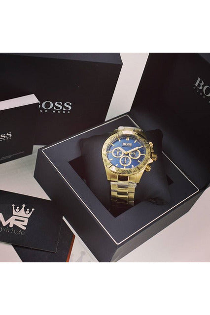Buy Hugo Boss Men’s Chronograph Quartz Stainless Steel Blue Dial 44mm Watch 1513340 in Pakistan