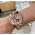 Buy Michael Kors Womens Quartz Ritz Stainless Steel Rose Gold Dial 37mm Watch - Mk6598 in Pakistan
