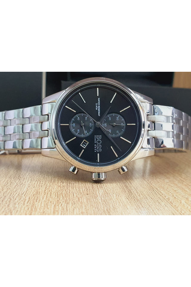 Buy Hugo Boss Men’s Chronograph Quartz Stainless Steel Black Dial 41mm Watch 1513383 in Pakistan