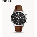 Buy Men's Chronograph Quartz Townsman Brown Leather Strap Black Dial 44Mm Watch in Pakistan