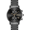 Buy Hugo Boss Mens Chronograph Quartz Integrity Stainless Steel Black Dial 43mm Watch - 1513780 in Pakistan