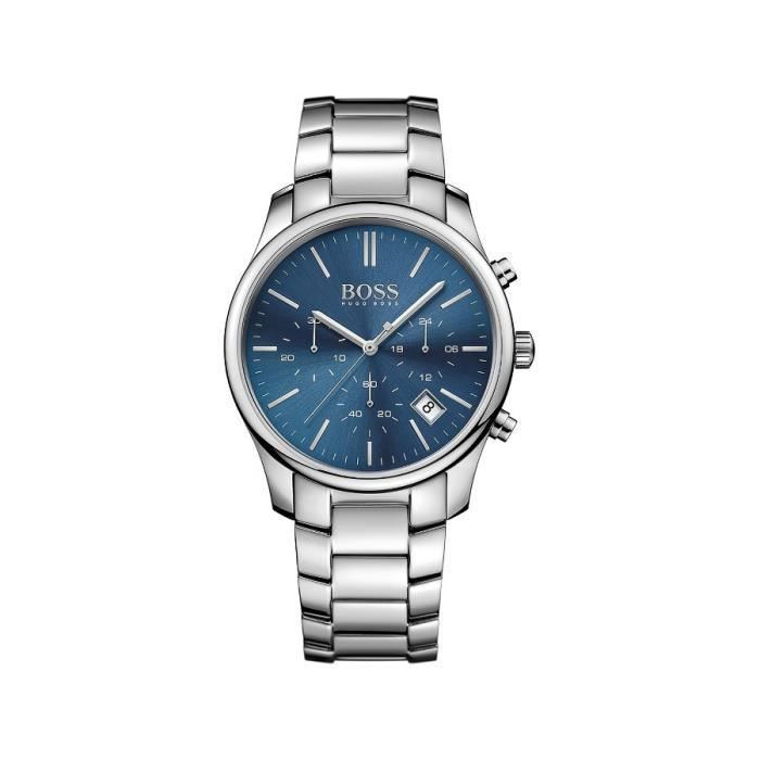 Buy Hugo Boss Quartz Silver Stainless Steel Blue Dial 42mm Watch for Men - 1513434 in Pakistan