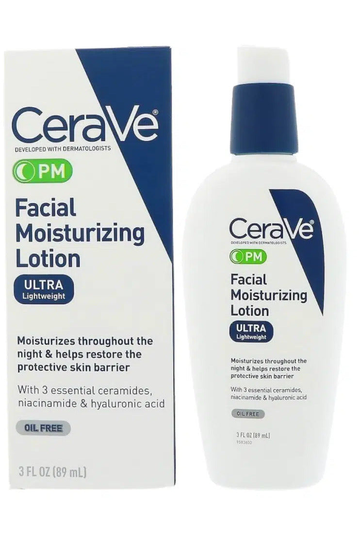 Buy CeraVe PM Facial Moisturizing Lotion Oil Free Ultra Lightweight - 89ml in Pakistan