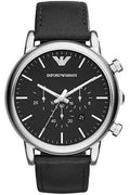 Buy Emporio Armani Men's Quartz Leather Strap Black Dial 46mm Watch AR1828 in Pakistan