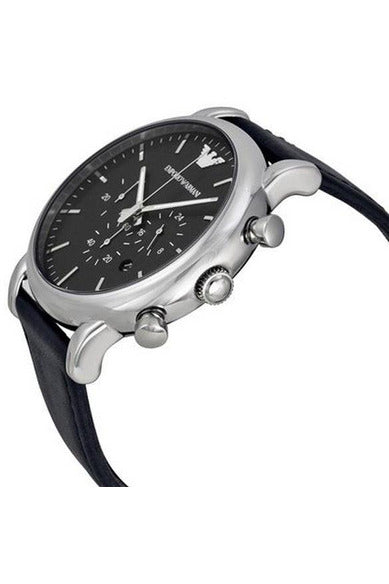 Buy Emporio Armani Men's Quartz Leather Strap Black Dial 46mm Watch AR1828 in Pakistan
