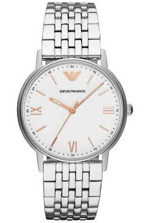 Buy Emporio Armani Men's Quartz Stainless Steel White Dial 41mm Watch AR80014 in Pakistan