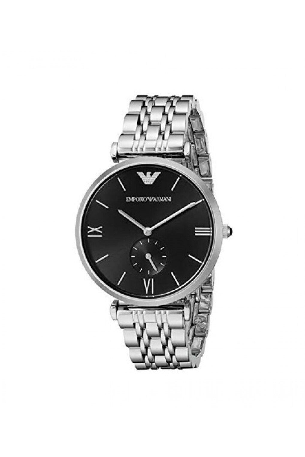 Buy Emporio Armani Stainless Steel Black Dial 40mm Watch for Men - Ar1676 in Pakistan